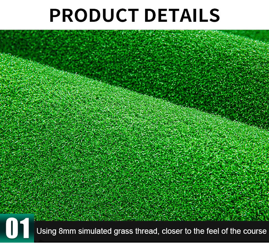 3M Golf Putting Mat Practice Training Indoor Outdoor Portable Slope Balls Artifical Grass Surface