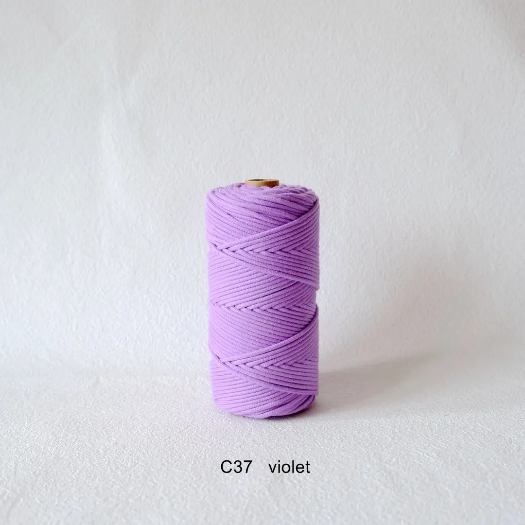 3MM MACRAME BRAIDED - CORED -  VIOLET