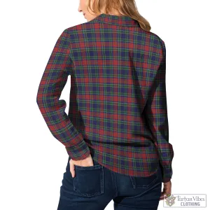 Allison Red Tartan Women's Casual Shirt