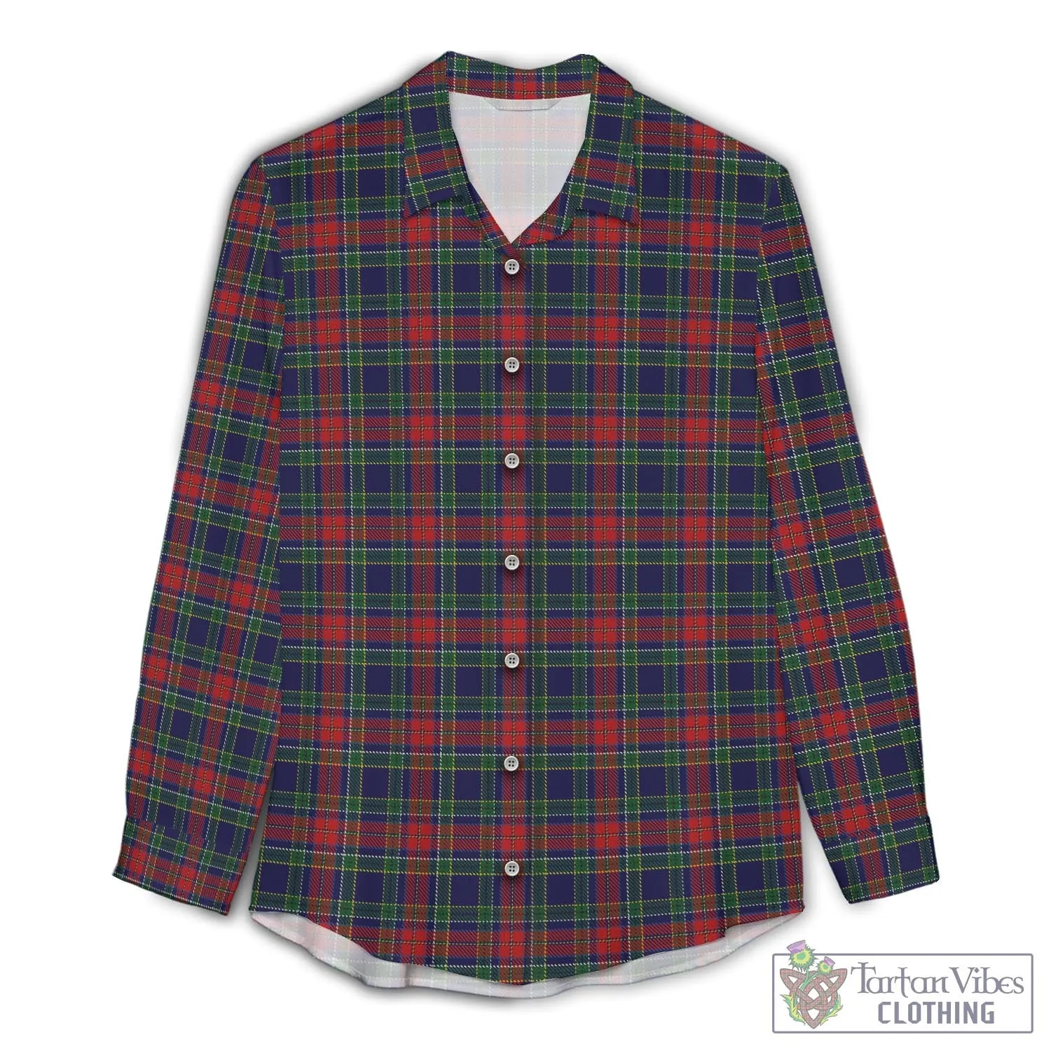 Allison Red Tartan Women's Casual Shirt