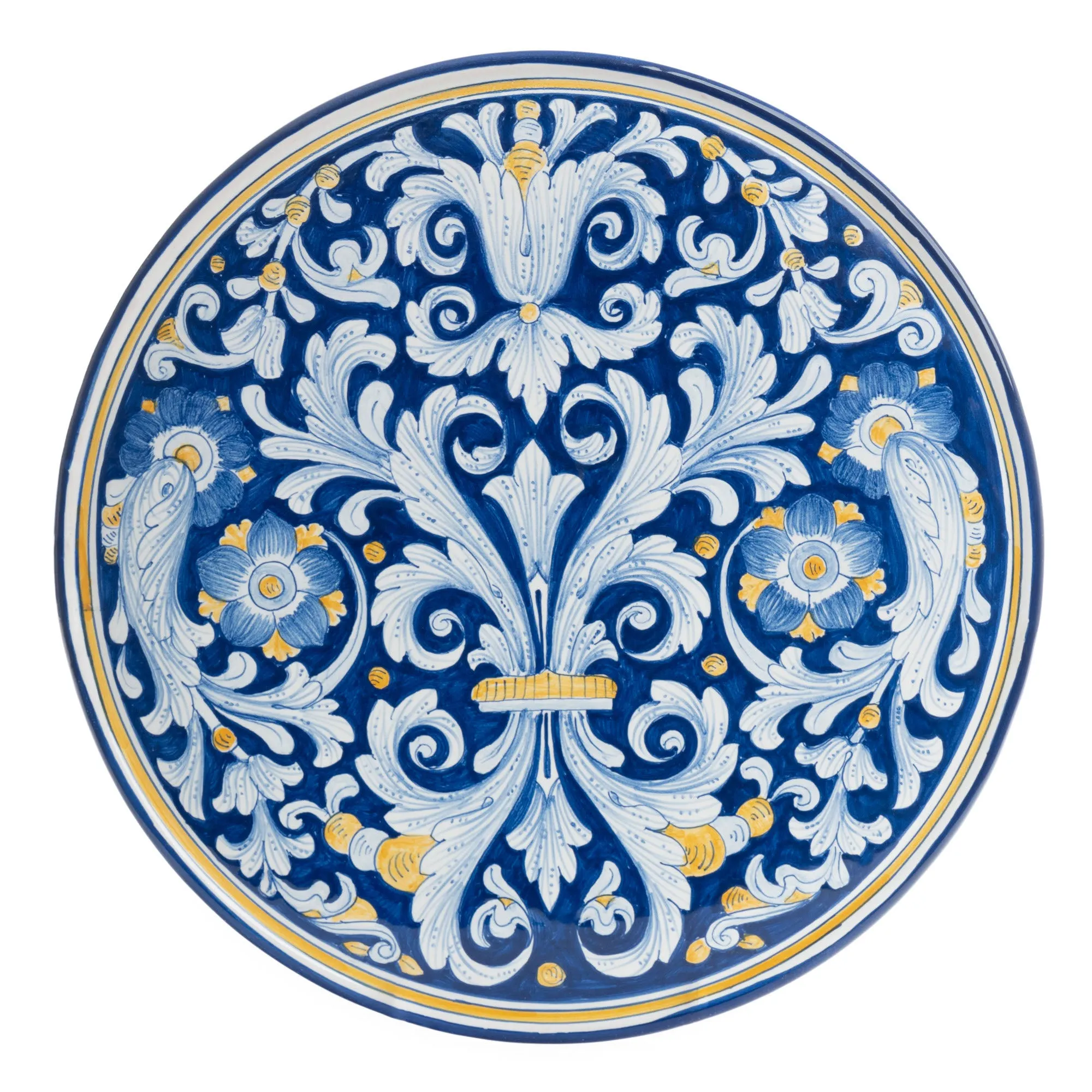 Antico Deruta: Cake Plate on Pedestal