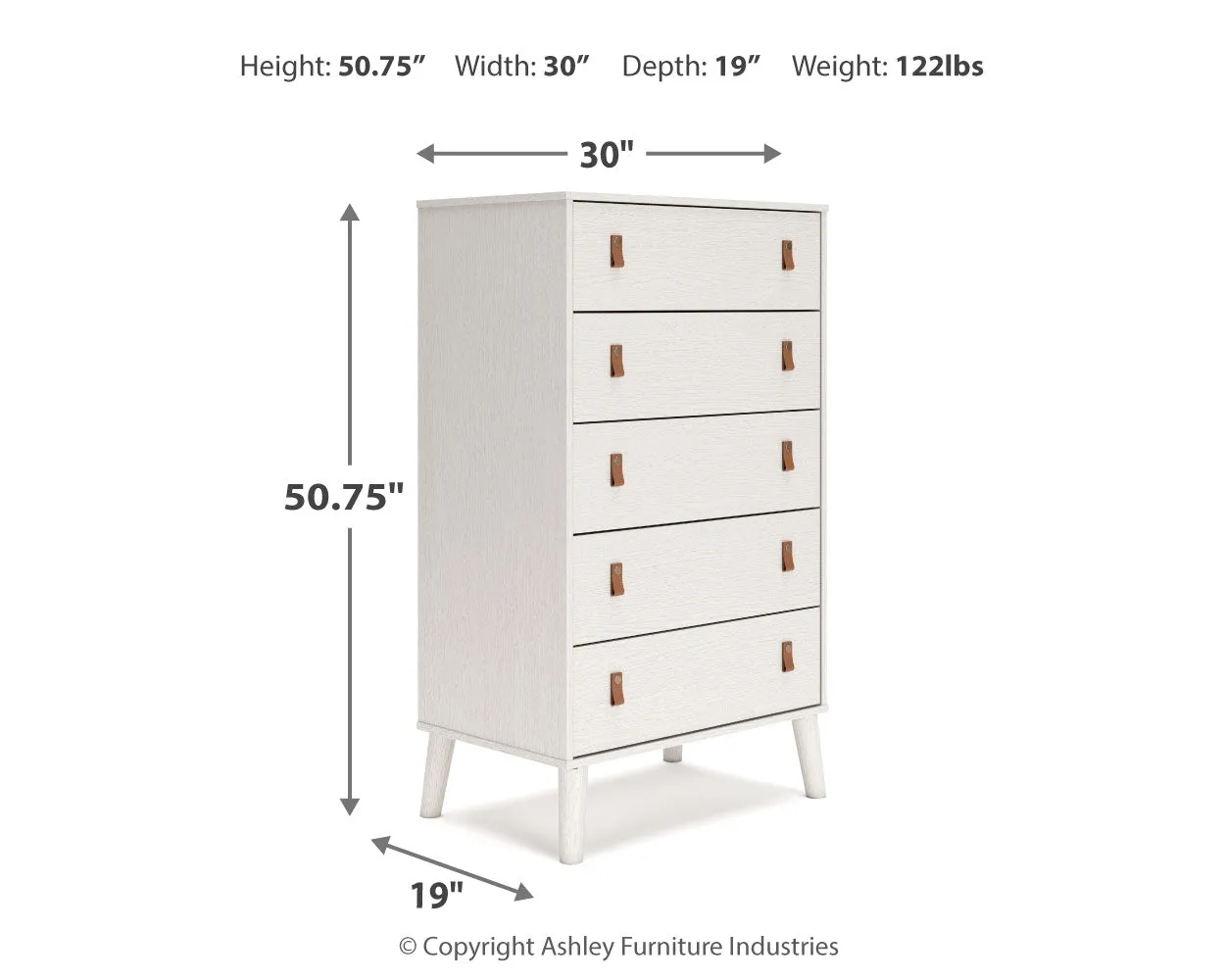 Aprilyn Full Canopy Bed with Dresser and Chest