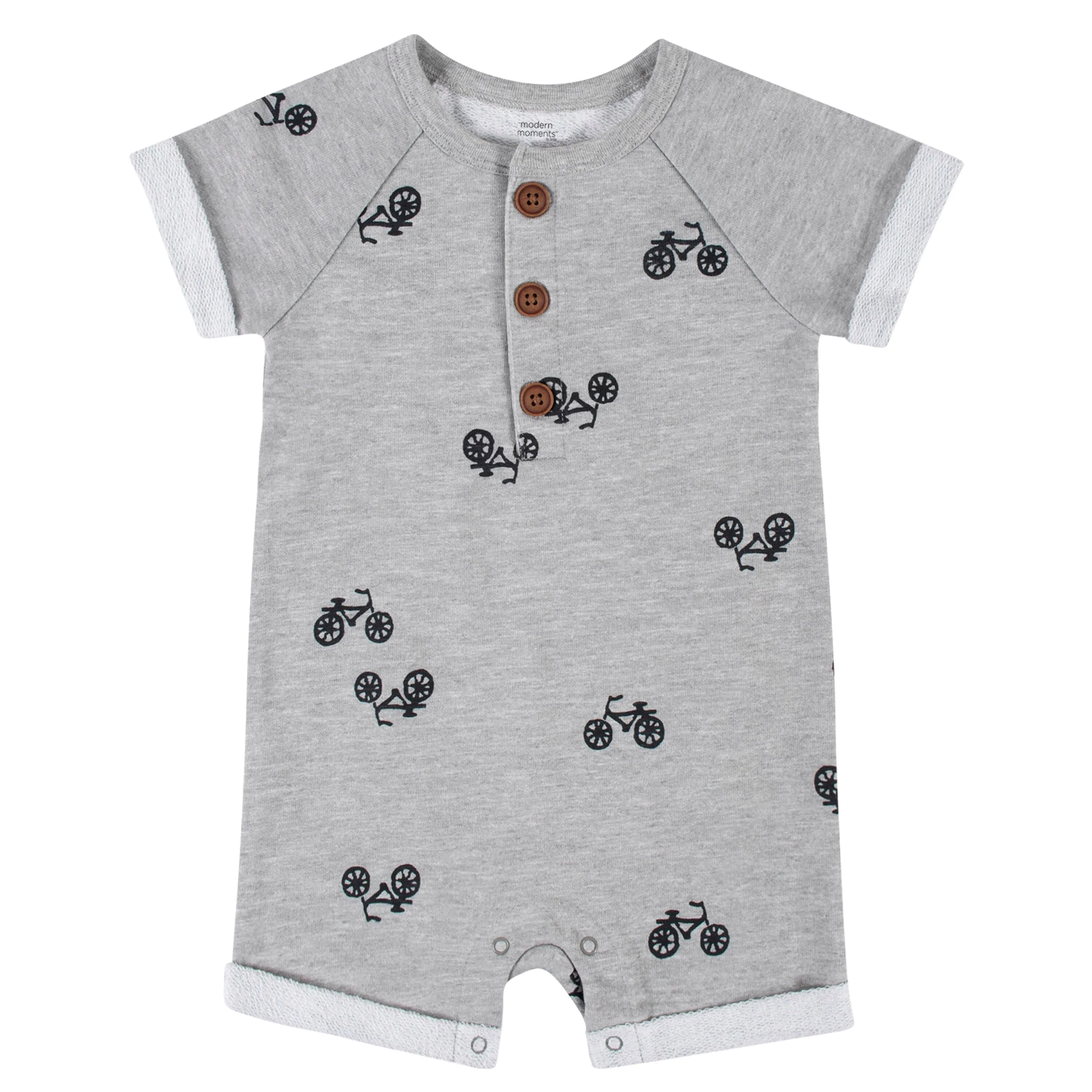 Baby Boys Bikes Short Sleeve Romper