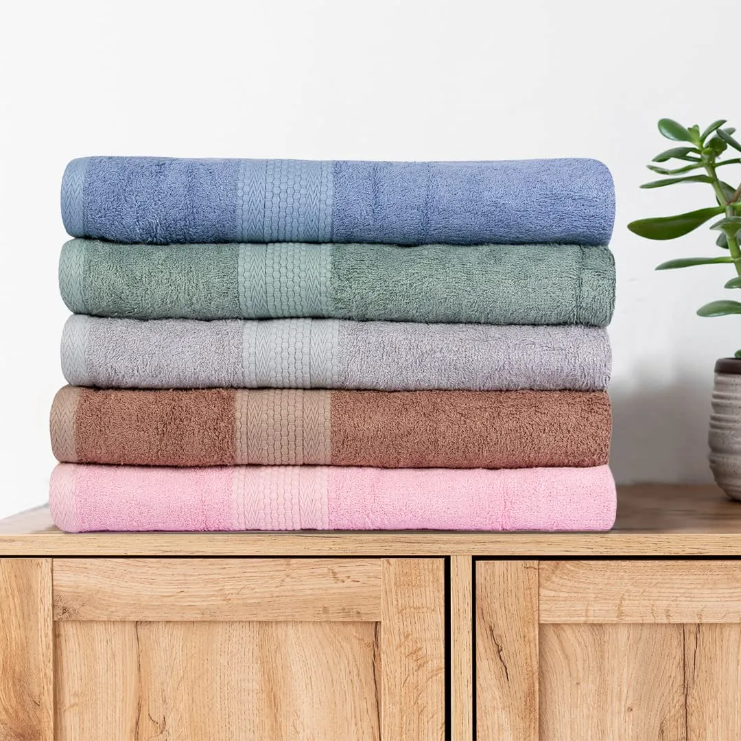 BePlush Bamboo Towels for Bath Large Size | Ultra Soft, Highly Absorbent, Quick Dry, Anti Bacterial Bamboo Bath Towel for Men & Women || 450 GSM, 27 x 55 Inches (1, Pink)