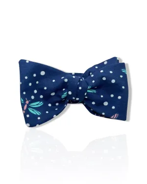 Blue Dragons Cotton Bow Tie