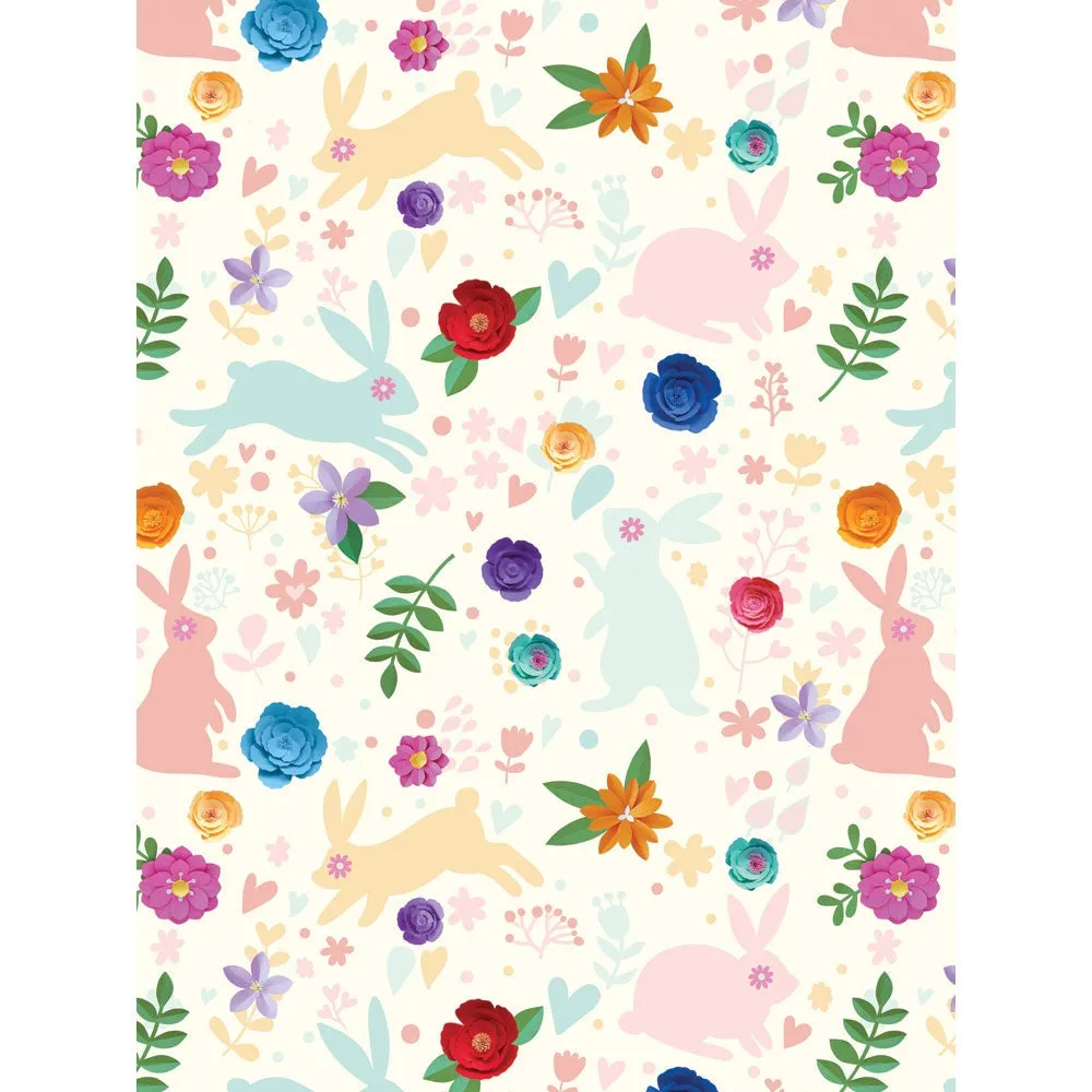 Bunny Garden Printed Backdrop