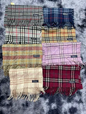 Burberry scarfs 50 pcs get 5 pcs