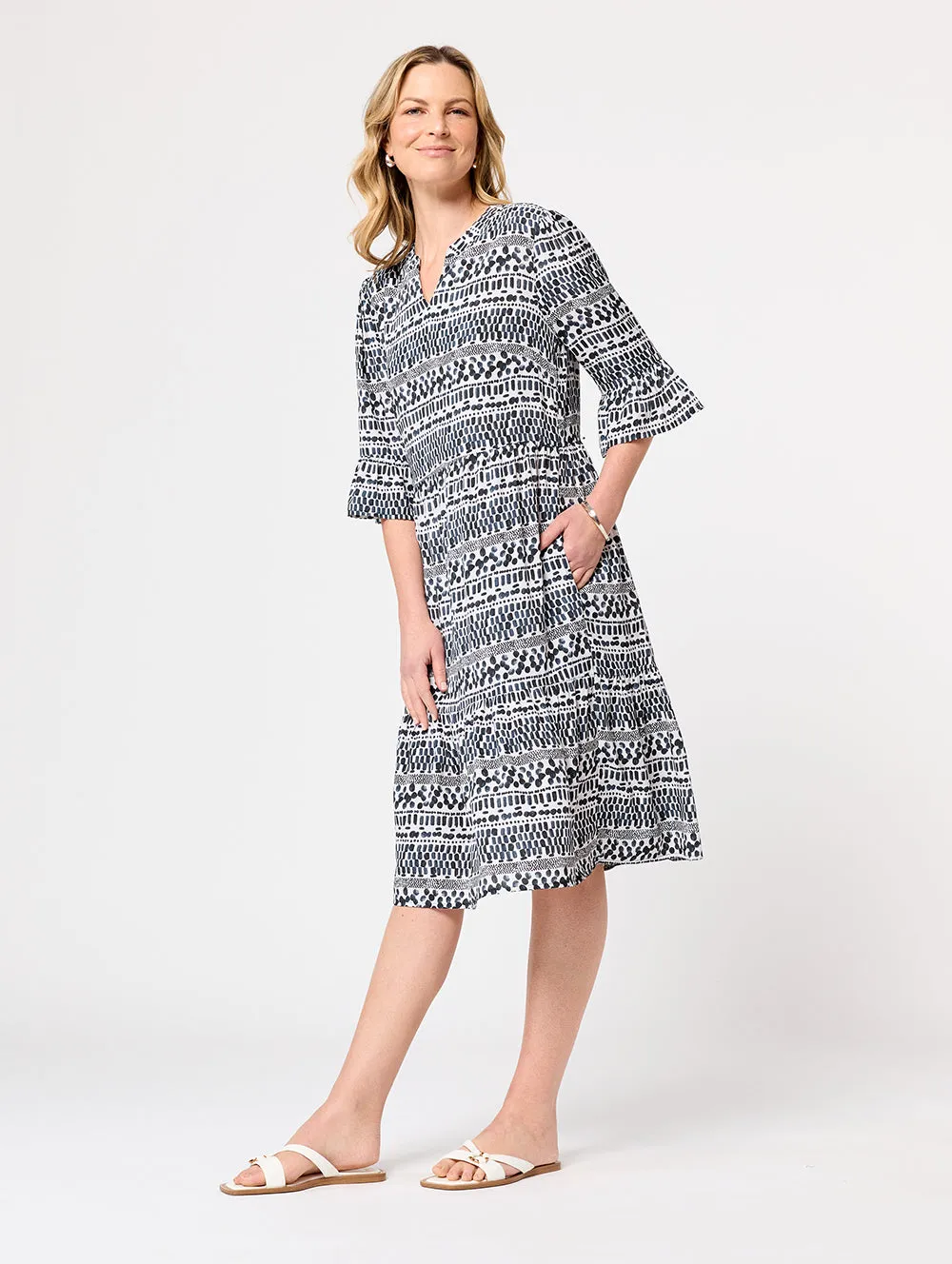 Chianti Elbow Sleeve Dress