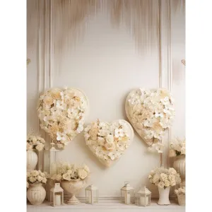 Elegant Hearts Printed Backdrop