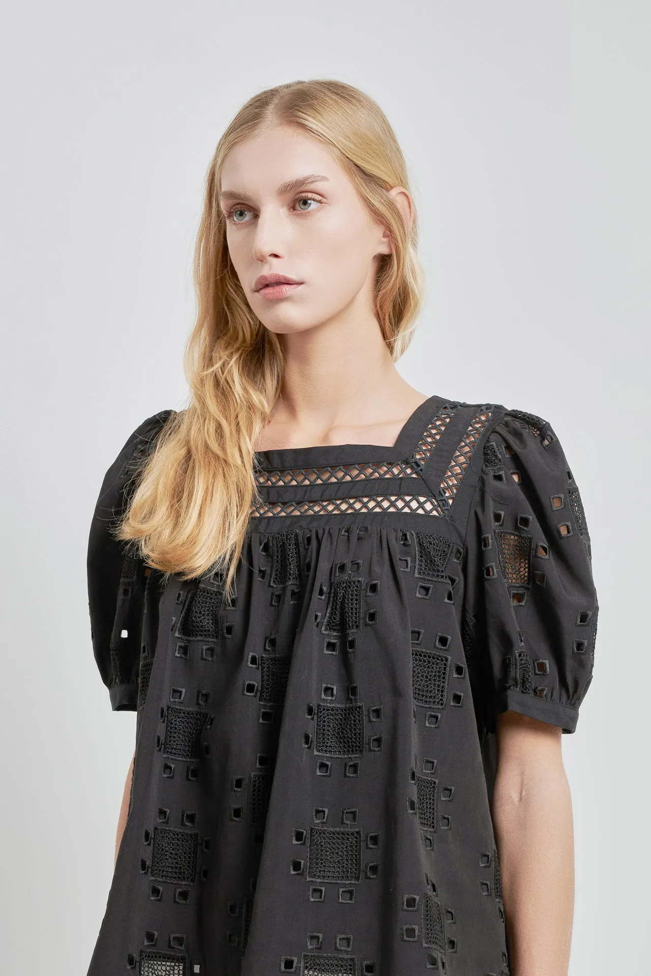 English Factory - Square Neck Embroidered Top