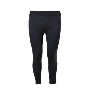 GNC Basic Ladies Legging With Suede look And Faux leather