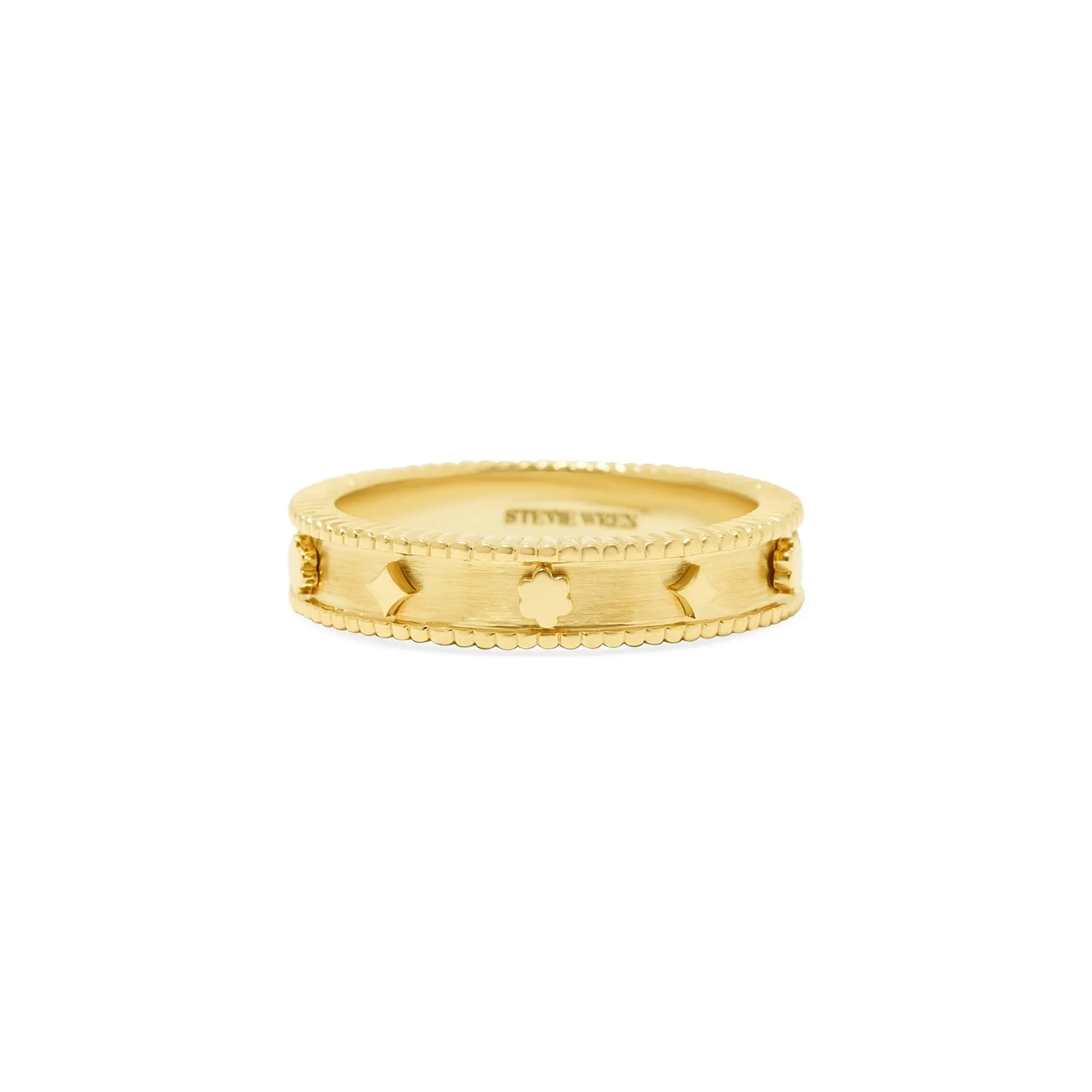 Knife Edge 18K Mantra Band