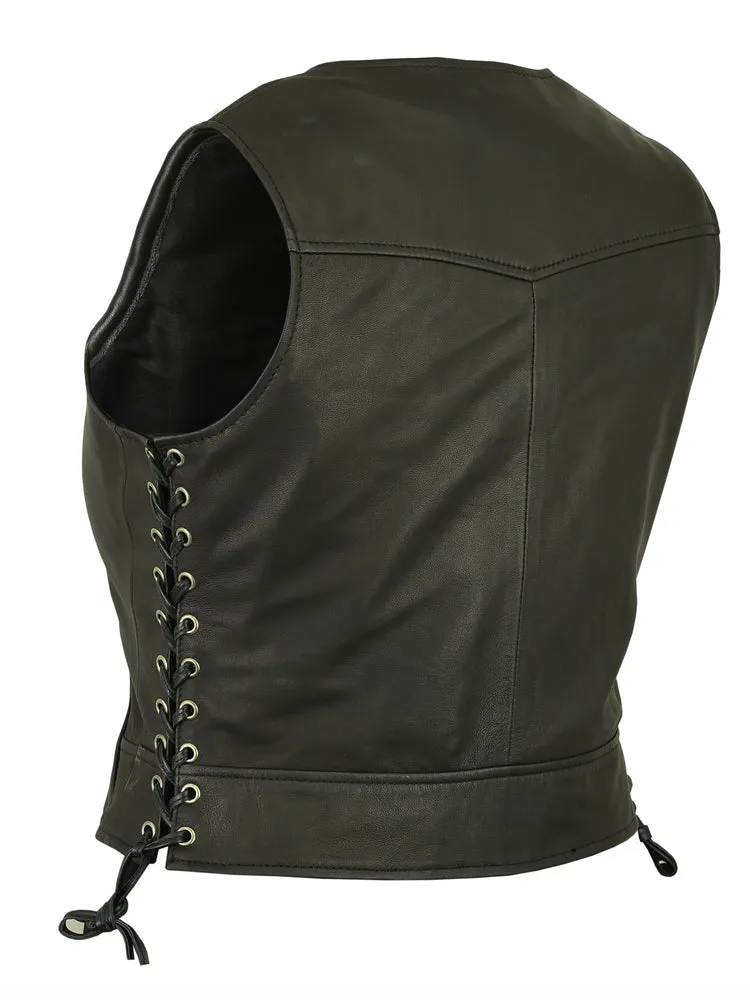 Leather Women's Stylish Lightweight Vest