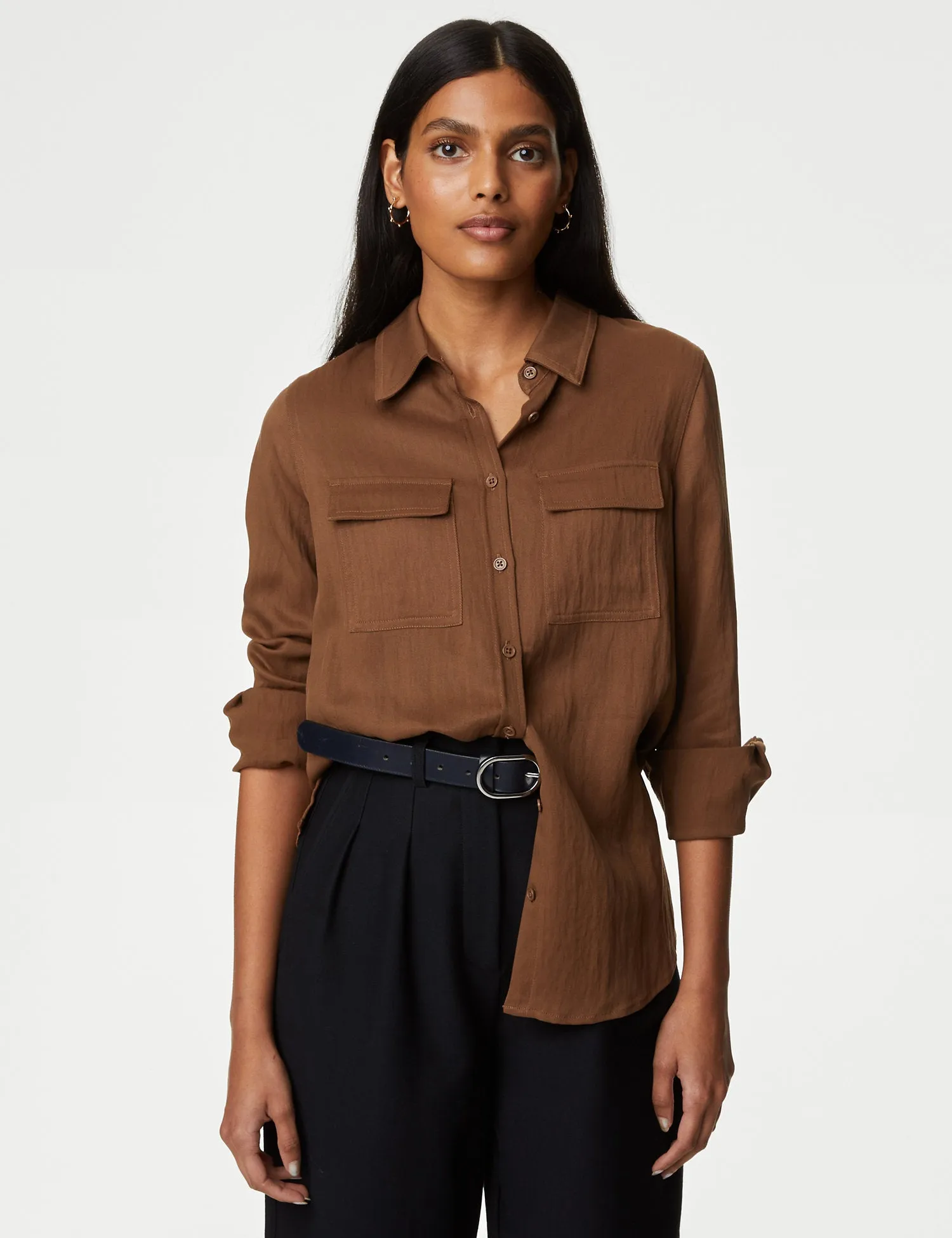 Lyocell™ Rich Collared Shirt