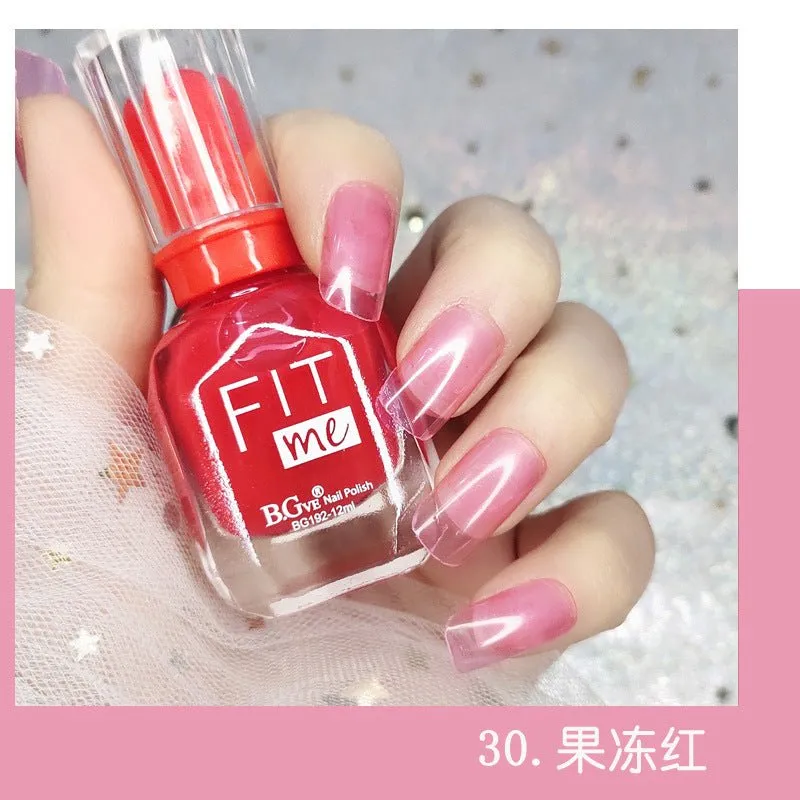 New product nail polish free toast dry display 36 color transparent nail polish cross-border beauty makeup