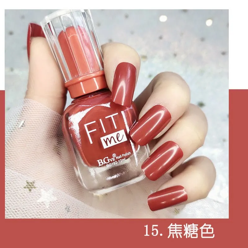 New product nail polish free toast dry display 36 color transparent nail polish cross-border beauty makeup