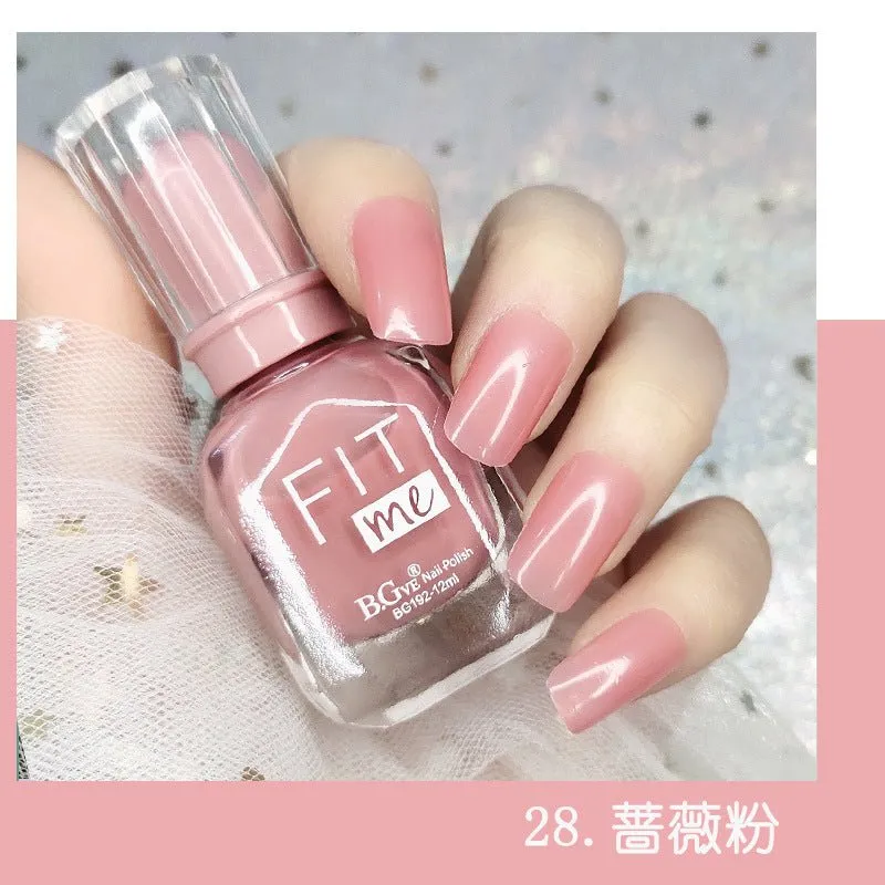 New product nail polish free toast dry display 36 color transparent nail polish cross-border beauty makeup