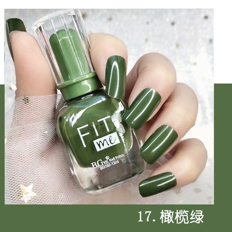 New product nail polish free toast dry display 36 color transparent nail polish cross-border beauty makeup