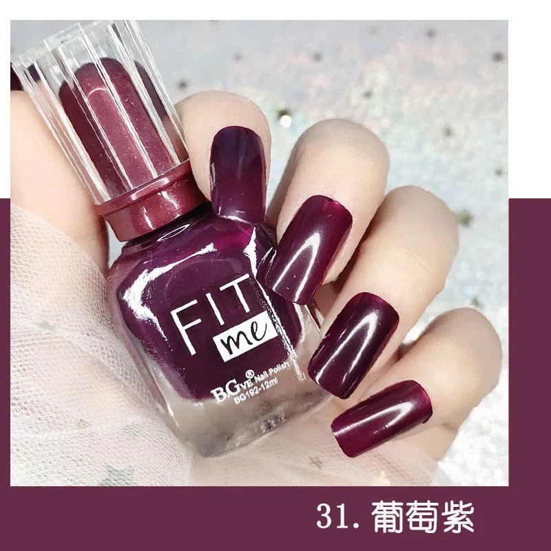 New product nail polish free toast dry display 36 color transparent nail polish cross-border beauty makeup