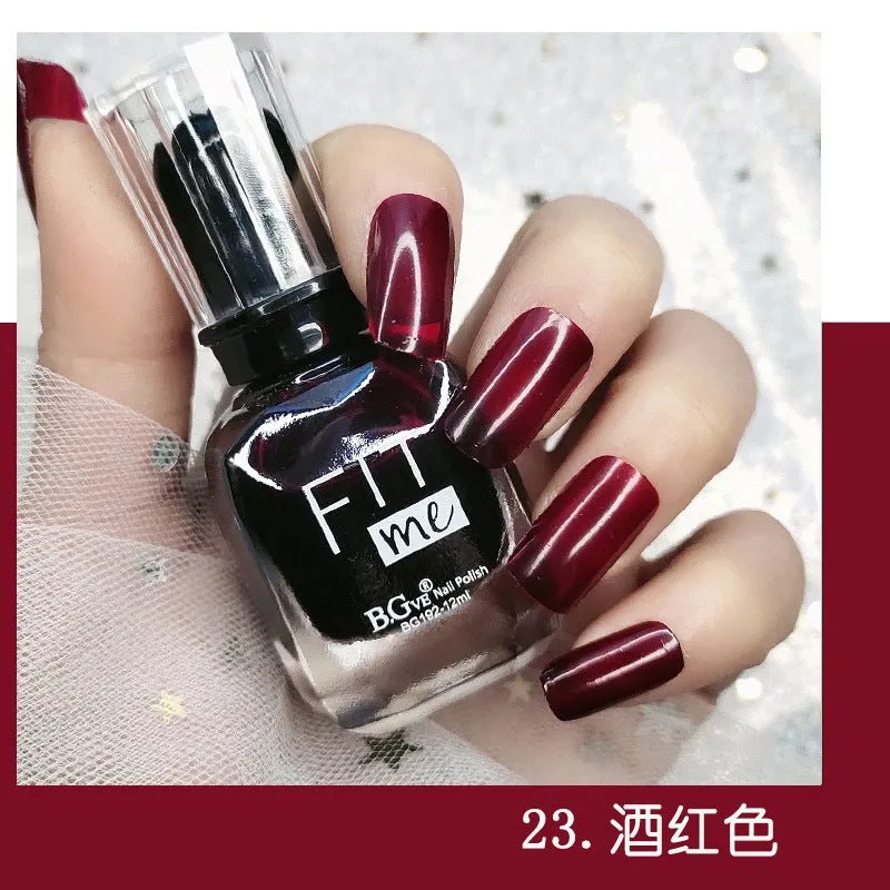 New product nail polish free toast dry display 36 color transparent nail polish cross-border beauty makeup