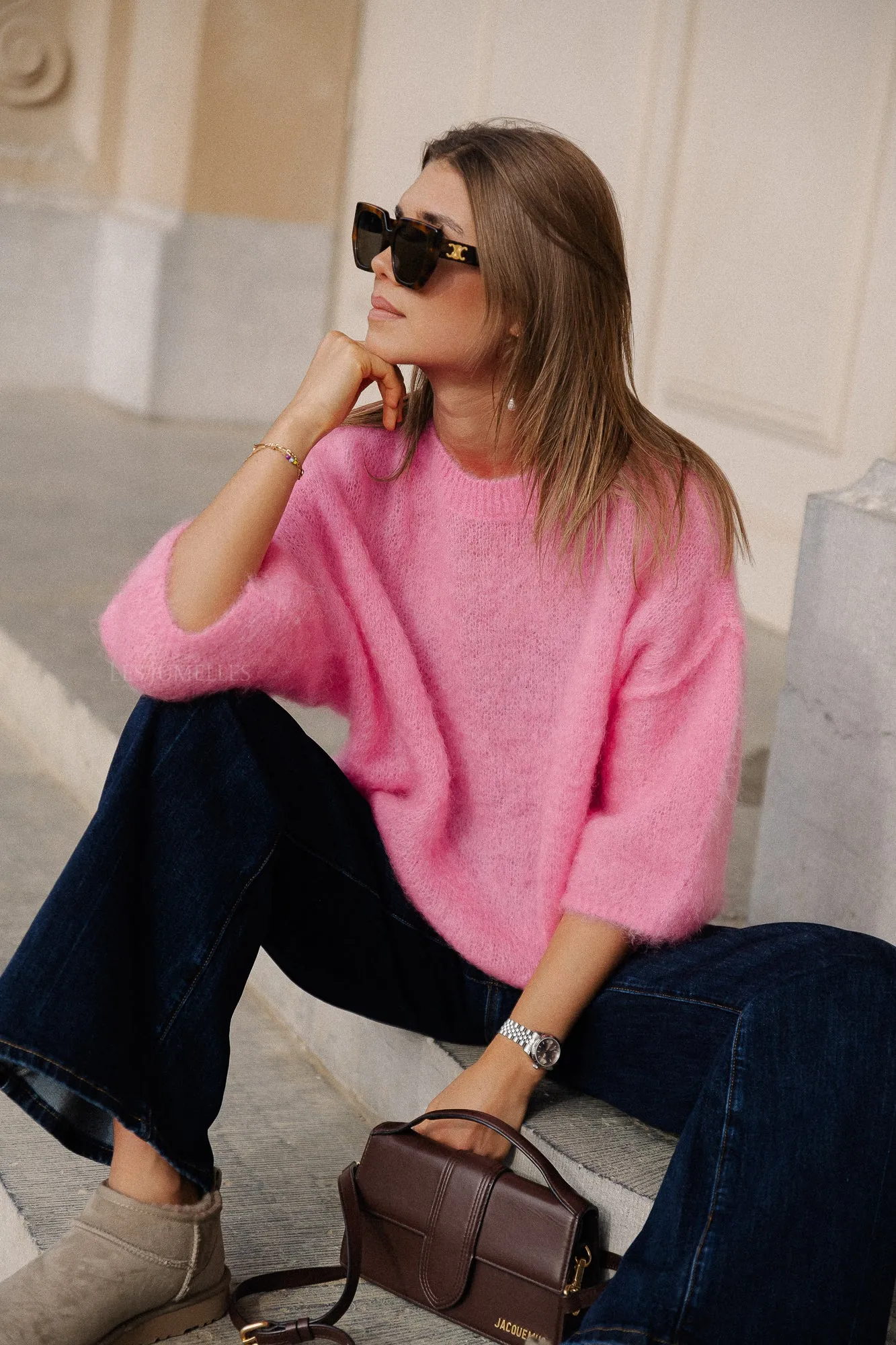 Nova mohair jumper pink