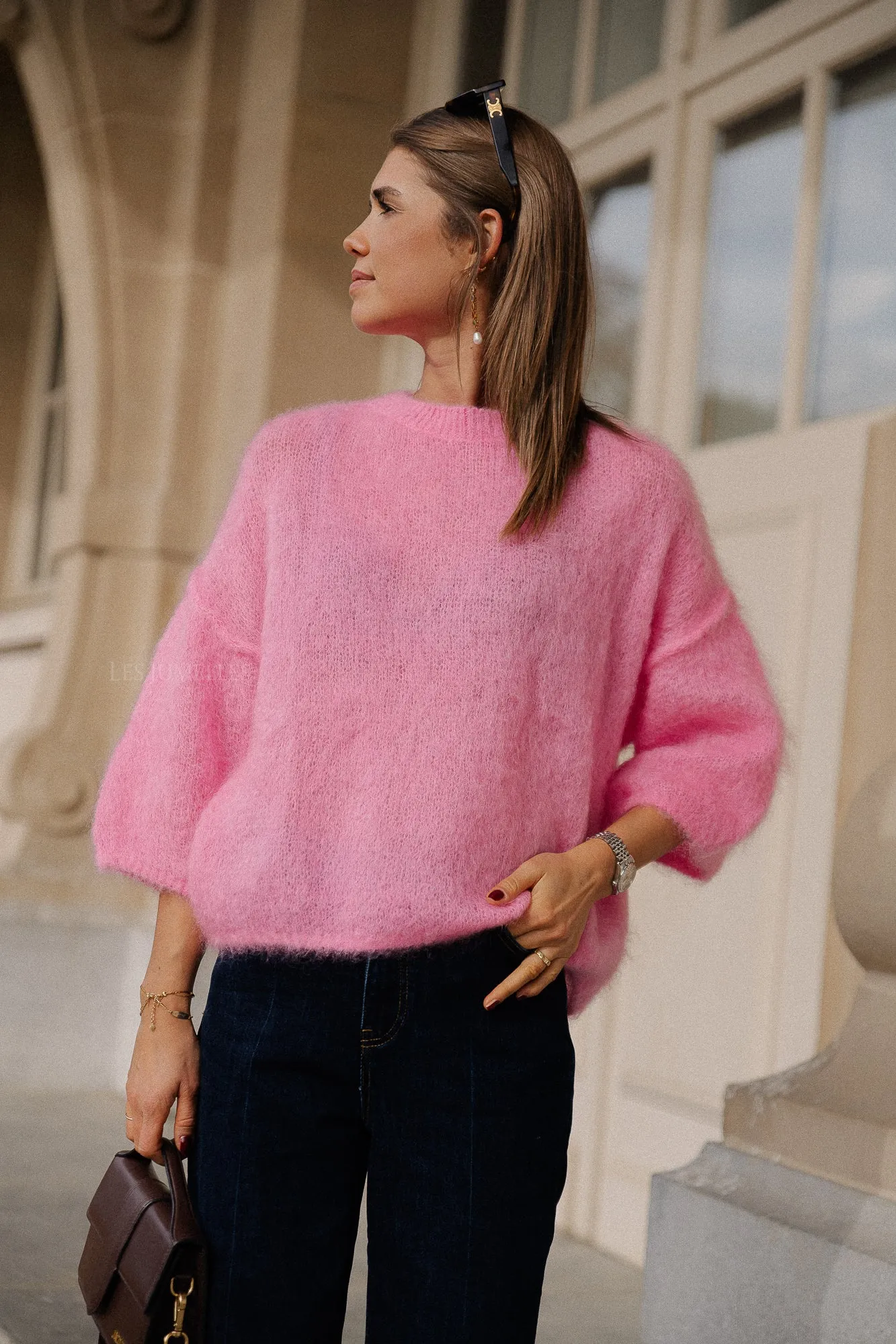 Nova mohair jumper pink