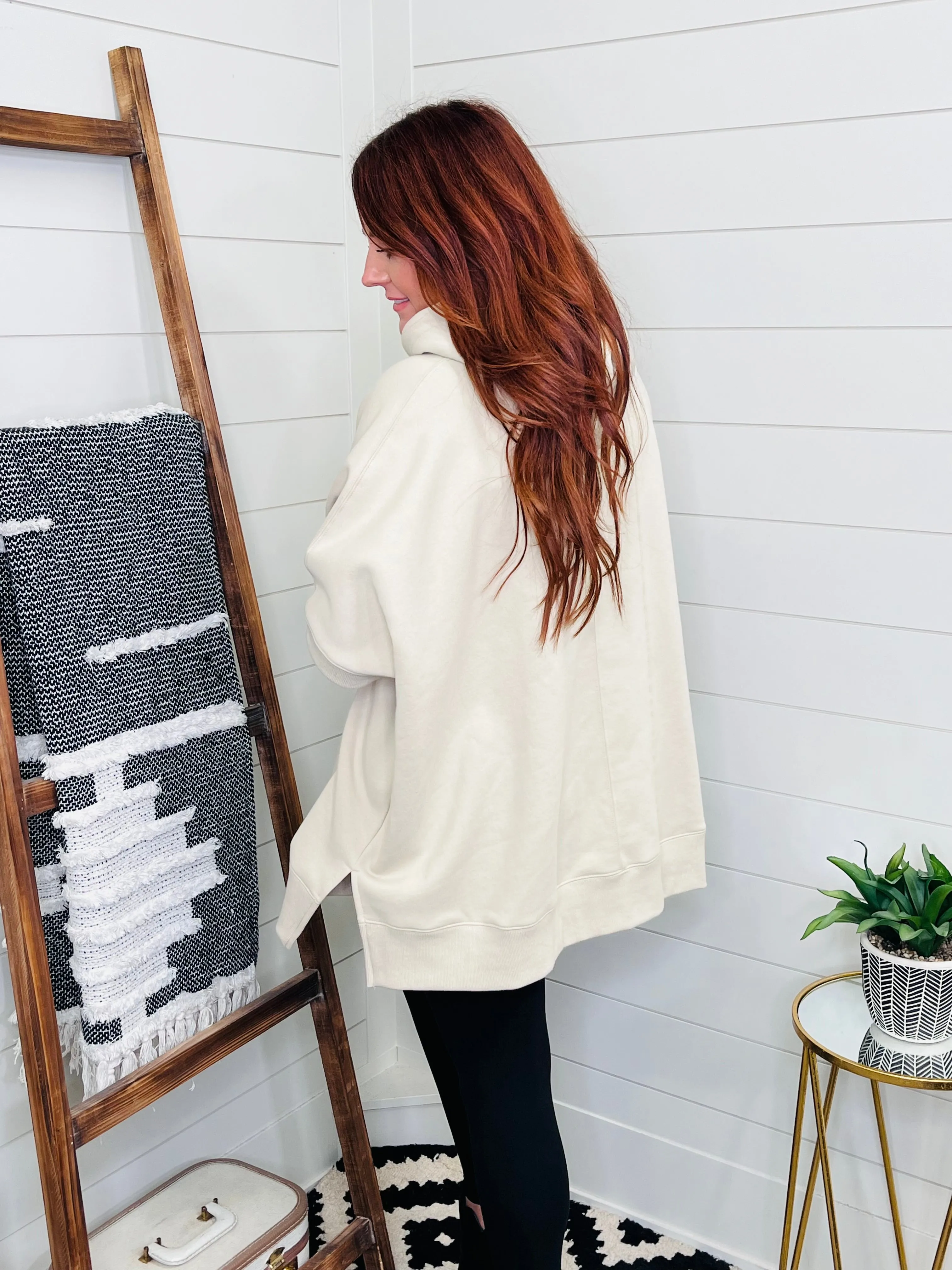 Oversized Half Sleeve Hoodie : 2 Colors