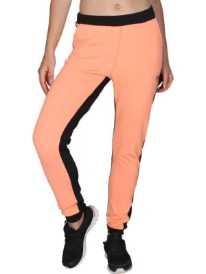 Peach Black Stretchable Joggers