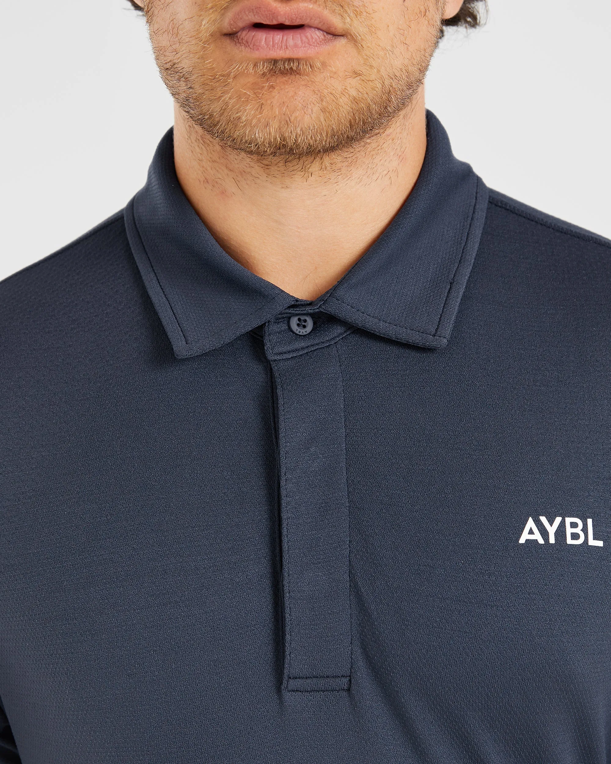 Performance Seamless Polo Shirt - Navy