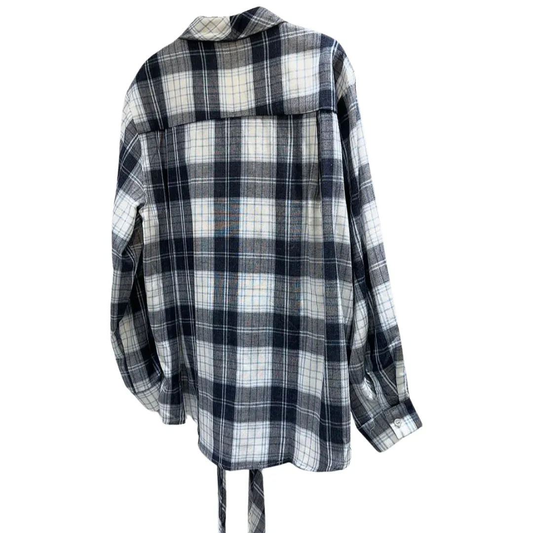 Pre Order:  Plaid Loose Long Sleeve Shirt