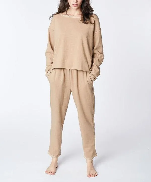 RECYCLED COTTON LOUNGEWEAR SET