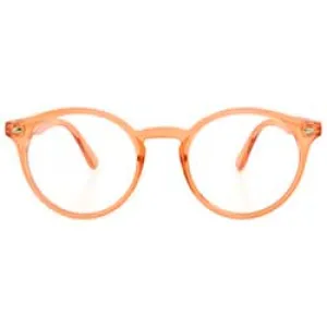 RUSKIN Orange Classic Clear Glasses