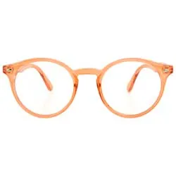 RUSKIN Orange Classic Clear Glasses