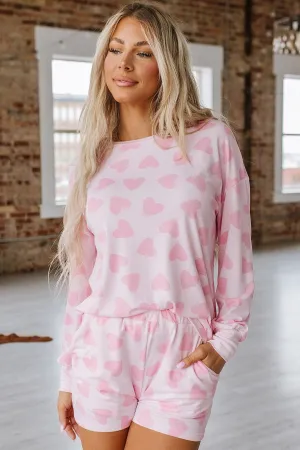 Sammy Heart Print Loungewear Set | S-XL