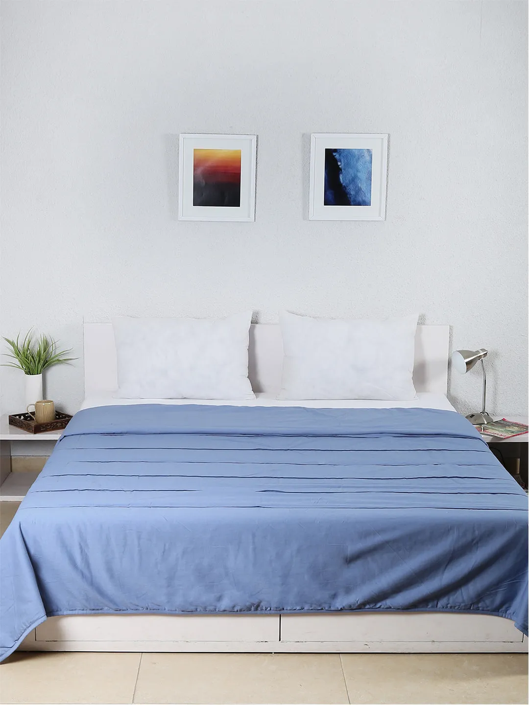 Samudra Double Bedcover (Blue)