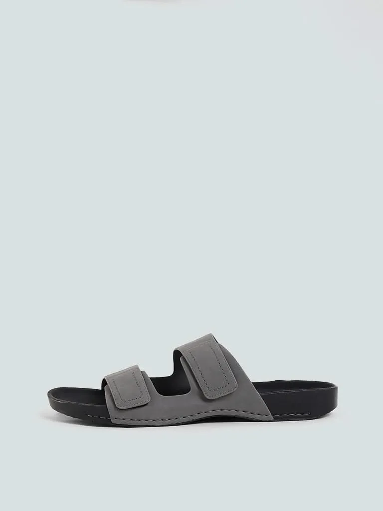 SOLEPLAY Grey Double Strap Sandals