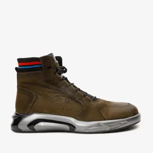 The Caracas Green Suede Leather Casual Men Boot