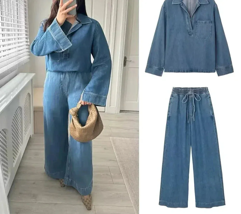 Tina - Casual denim set