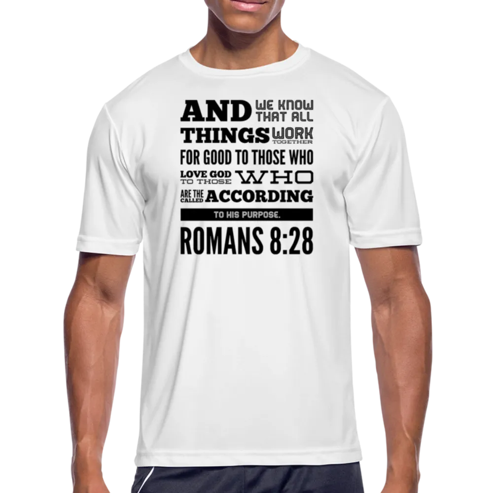 Uniquely You Mens T-Shirt / Sports Performance - Moisture Wicking / Romans 8:28