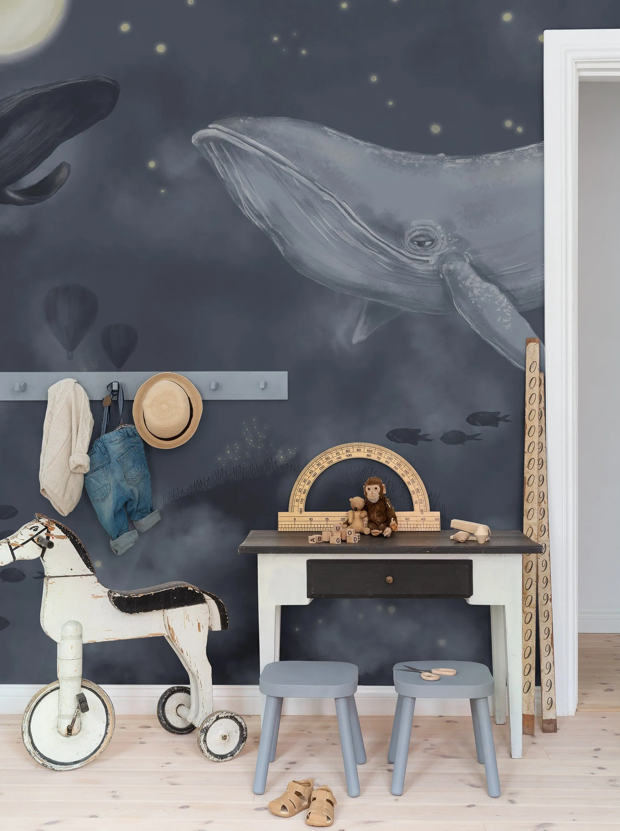 Whales in the Sky - 9458W Mural