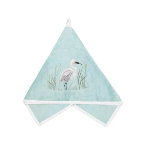 White Egret Terrycloth Guest Towel