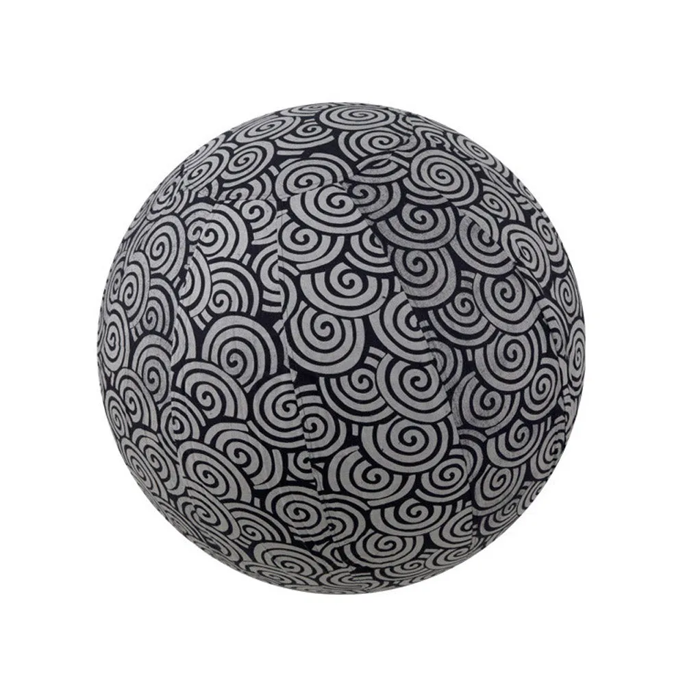 Yoga Ball Cover Size 65cm Design Black Swirl Global Groove