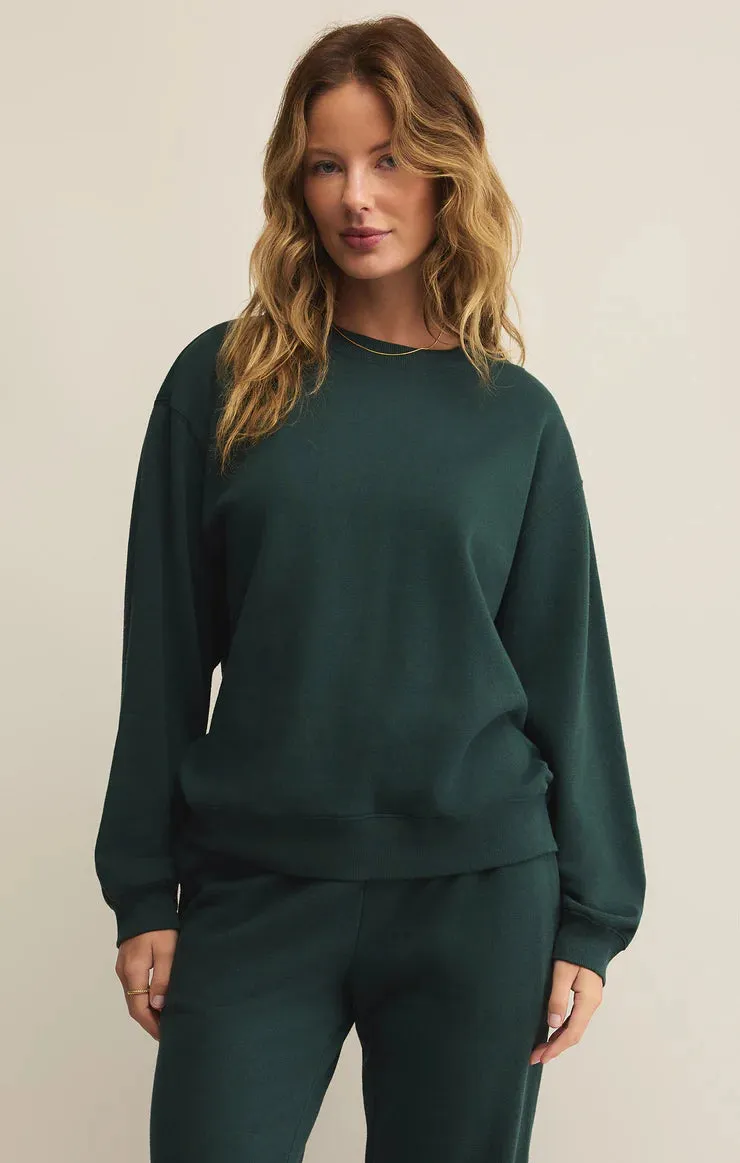 ZSU Green Boyfriend Fleece Sweatshirt